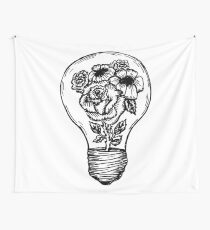 Blume Glühbirne Wandbehang