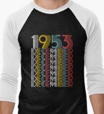 Vintage December 1953 Birthday Gifts Men's Baseball ¾ T-Shirt