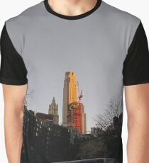 #NewYorkCity #NYC #NewYork #NY #Manhattan #city #architecture #street #travel #road #skyscraper #tower #outdoors #cityscape #sunset #sky #dusk #traffic #vertical #builtstructure #nopeople Graphic T-Shirt