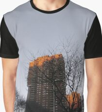 #NewYorkCity #NYC #NewYork #NY #Manhattan #skyscraper #tower #tree #architecture #outdoors #city #sky #environment #vertical #colorimage #nopeople #builtstructure #day #lightnaturalphenomenon #modern Graphic T-Shirt