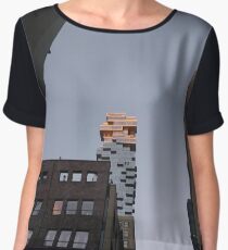 #NewYorkCity #NYC #NewYork #NY #Manhattan #business #city #architecture #sky #office #skyscraper #outdoors #technology #tower #modern #finance #cityscape #window #vertical #colorimage #nopeople Chiffon Top