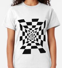 Chessboard corridor, black Classic T-Shirt