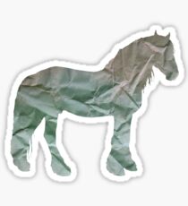 paper horse Sticker