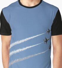 #Air #show #AirShow #airplane #military #fighter #speed #flying #aerobatics #airforce #sky #maneuver #wing #horizontal #blue #colorimage #airvehicle #aerospaceindustry #accuracy #efficiency #pattern Graphic T-Shirt