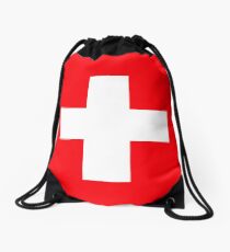 Flag of Switzerland Drawstring Bag
