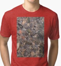 #geology #stone #nature #water #rough #outdoors #abstract #pattern #vertical #rockobject #textured #nopeople #planetearth #colors #day Tri-blend T-Shirt