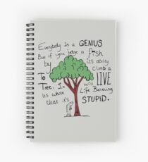 Cuaderno de espiral "El pescado de Einstein"