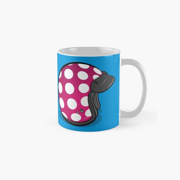 Retro Mod Crash Helmet - Polka Dot Classic Mug