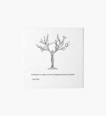 Quotes about loneliness by Rupi Kaur Art Board