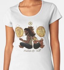Meditieren & Chill Premium Rundhals-Shirt