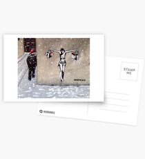 Frohe Weihnachten von Banksy Postkarten
