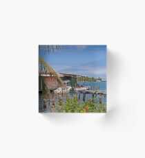 Panama. Bocas del Toro. Colon Island. Acrylic Block