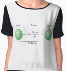 #Physics #Gravity #GravityLaw #force #mass #distance #GM1M2/R2 #text #illustration #template #vector #design #element #shape #horizontal #typescript #merchandise #circle #bannersign #themedia Chiffon Top