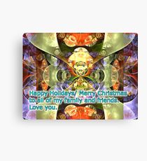 wishing you happy holidays/merry Christmas to everyone Canvas Print