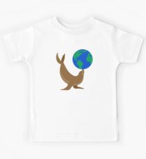 Earth Day Sea Lion Kids Tee