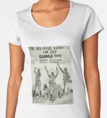Film Film-Anzeigen-Plakat Weinlese-Hollywood-Nostalgie-Gunga-Din Cary Grant Douglas Fairbanks Premium Rundhals-Shirt