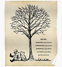 winnie the pooh - you are braver Poster