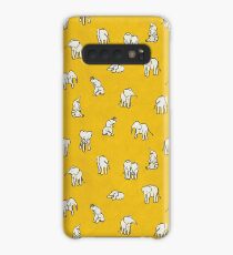 Elephants in Yellow Case/Skin for Samsung Galaxy