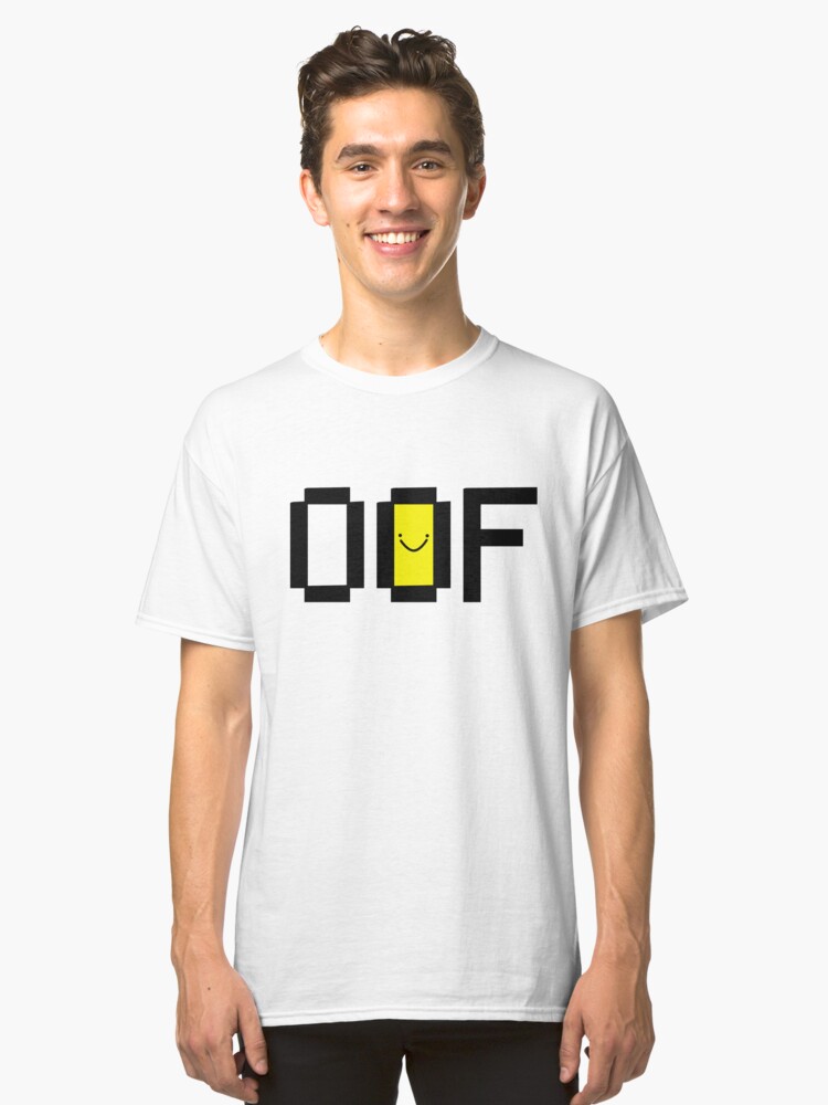 Oof Roblox T Shirt By Tiodusk Redbubble - oof roblox zipper pouch by tiodusk redbubble