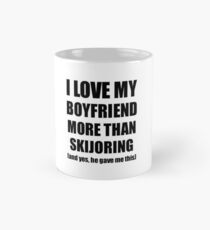 Skijoring Girlfriend Funny Valentine Gift Idea For My Gf Lover From Boyfriend Mug