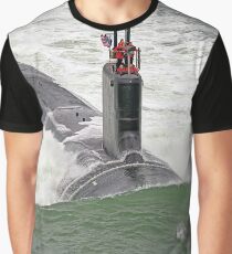 USS JOHN WARNER (SSN-785) PHOTO Graphic T-Shirt