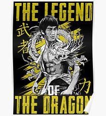 Bruce Lee The Legend of the Dragon on Darks Poster