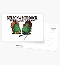 Nelson & Murdock: Avocados im Gesetz Postkarten