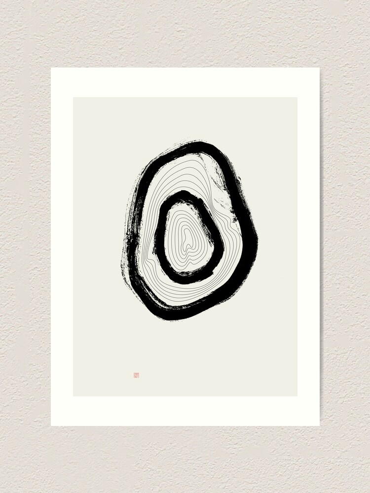 Alternate view of The Rings of Suminagashi (West Meets East Series) Art Print