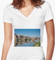 On a sunny afternoon Women's Fitted V-Neck T-Shirt