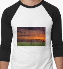 Sunrise on the Bay of Fundy, Nova Scotia Men's Baseball ¾ T-Shirt