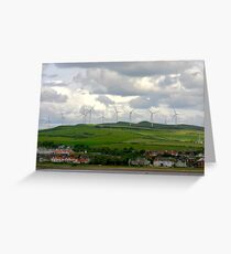 Windmills on The Isle of Arran, Scotland Greeting Card