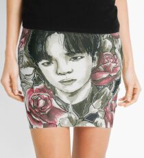 Woojin Stray Kids, Red Roses Mini Skirt