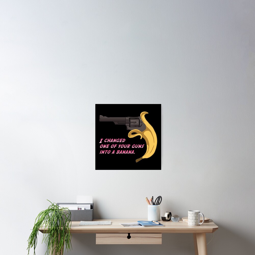 "Jojo Banana Gun" Poster by hrubiks Redbubble