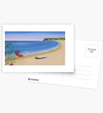"Bottle Brush" beach view Postcards