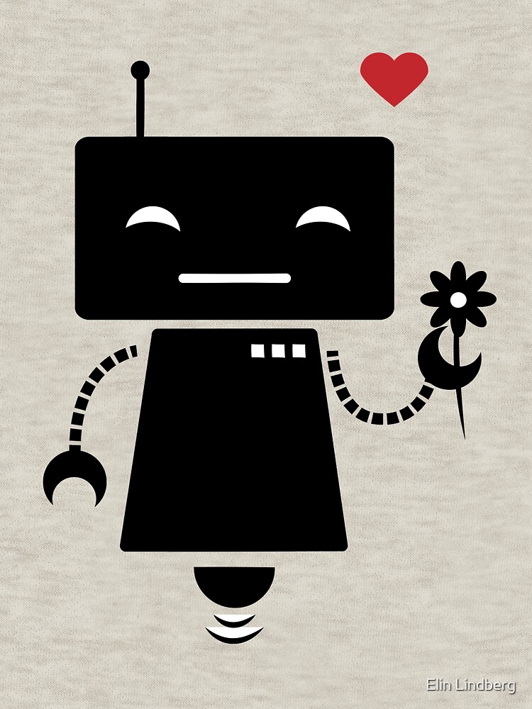 Robot With Flower by elindberg
