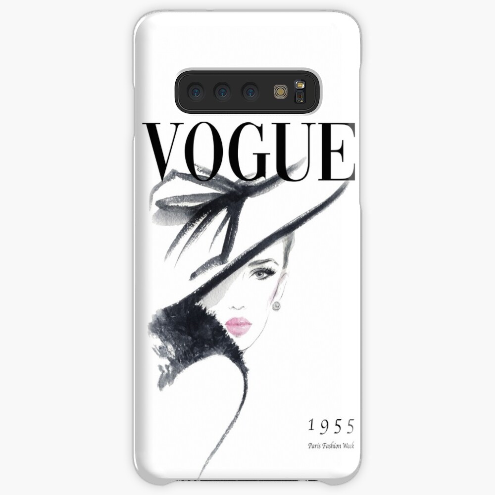 Vogue Fashion Magazine Cover Hülle & Klebefolie für Samsung Galaxy