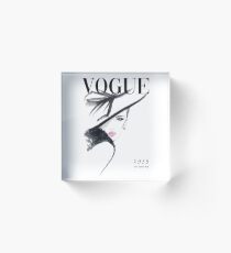 Vogue Fashion Magazine Cover Acrylic Block