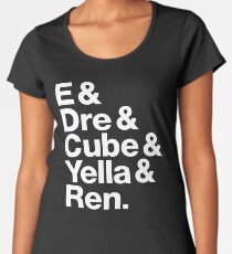 NWA ~ E, Dre, Cube, Yella & Ren Women's Premium T-Shirt