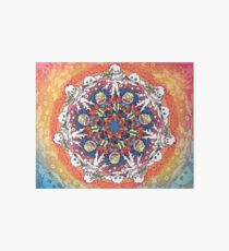 Kids See Ghosts Mandala Art Board Print
