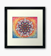 Kinder sehen Ghosts Mandala Gerahmter Kunstdruck