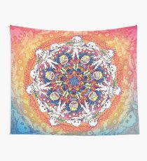 Kinder sehen Ghosts Mandala Wandbehang