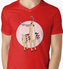 Battle Stag Men's V-Neck T-Shirt