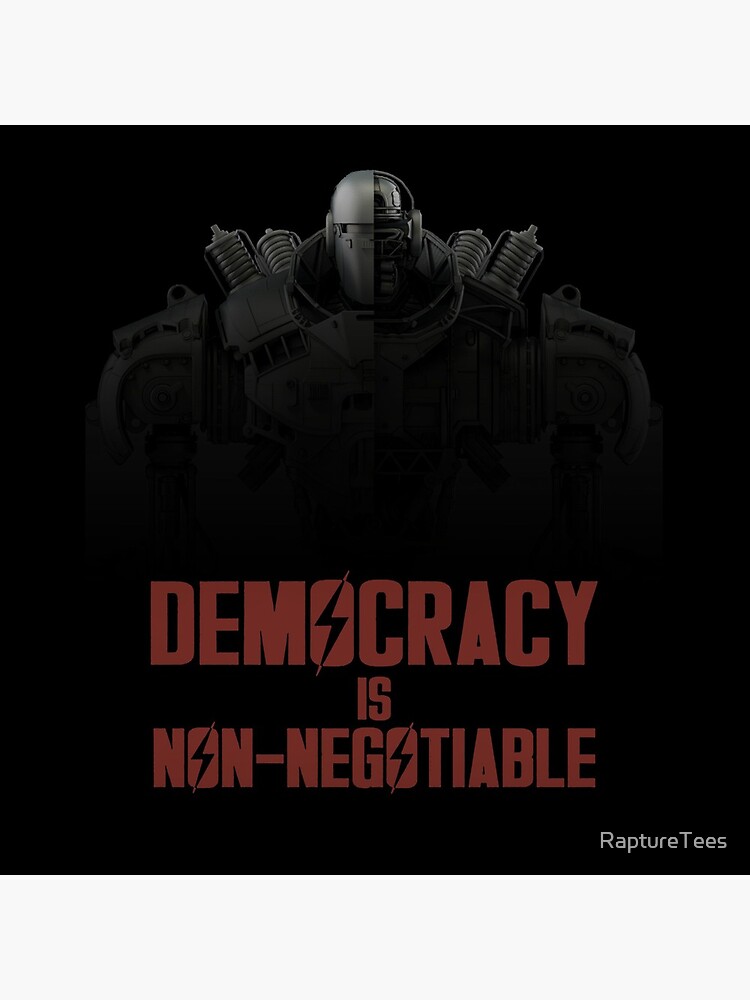 "Democracy is Non-Negotiable - Liberty Prime" Acrylic Block by