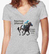 Amerikanische Pharoah Triple Crown 2015 Shirt mit V-Ausschnitt