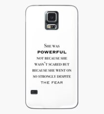 Sie war ein starkes Zitat Hülle & Skin für Samsung Galaxy