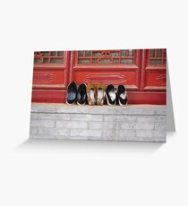 Monk Shoes Greeting Card