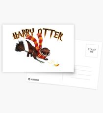 Postales Regalo divertido de la camiseta de la nutria de Harry