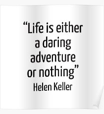 helen keller quotes life is either