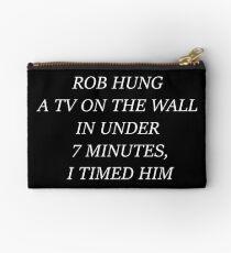 Rob Hung A TV On The Wall In Less Than 7 Minutes, I Timed Him - Scheana Shay VPR Vanderpump Rules Rob Studio Pouch
