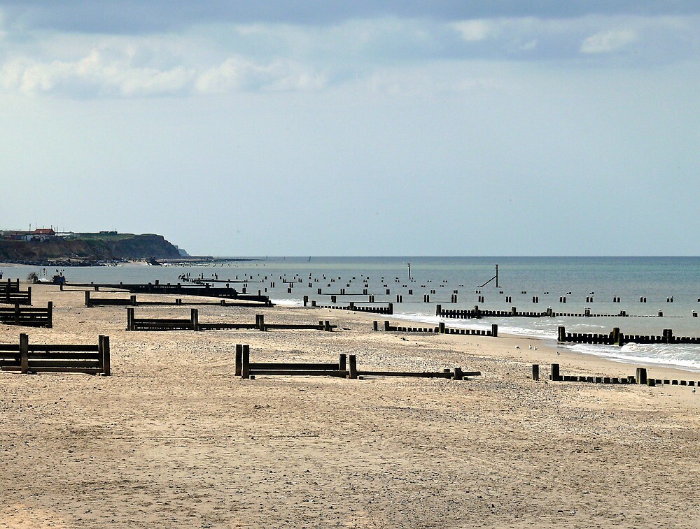 "Cart Gap Beach toward Happisburgh in Norfolk" by johnny2sheds Redbubble